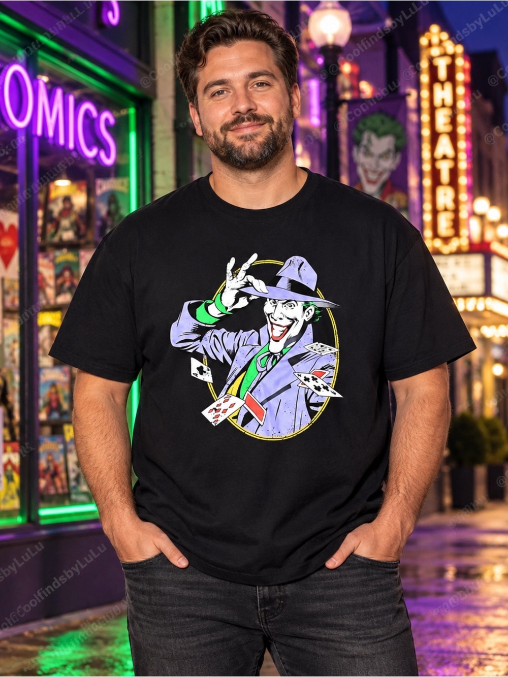Old Navy Joker Playing Card Graphic T-Shirt Adult 2X